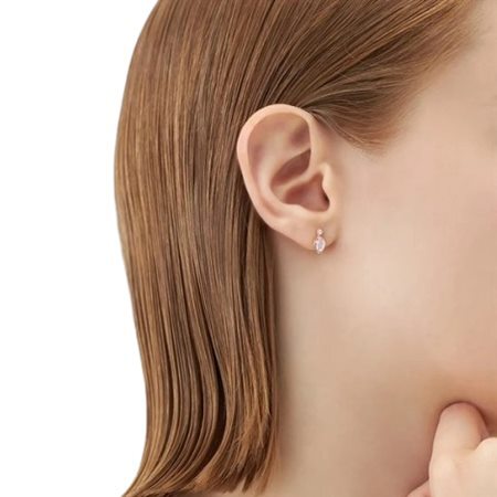 【無料ラッピング】  ヨンドシー 4℃ 4月誕生石 K18ピンクゴールド ピアス モルガナイト ダイヤモンド ブランド 正規品 新品 ギフト プレゼント 人気 おすすめ 誕生日 記念日 クリスマス 送料無料