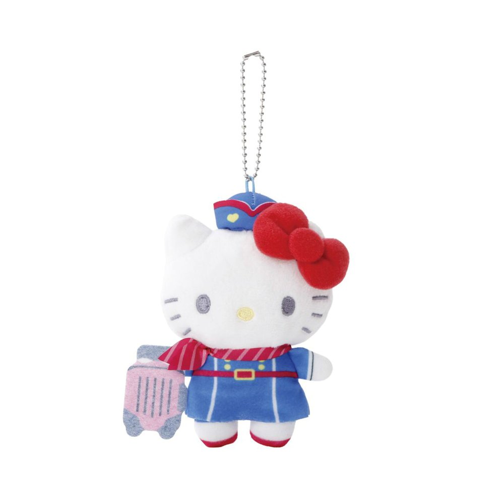 ぬいぐるみ マスコット サンリオ はたらくコス ぬいマスコットホルダー キーホルダー ハローキティ シナモロール クロミ マイメロディ ポムポムプリン ハンギョドン ボールチェーン バッグチャーム キャラクター かわいい 推し活 お仕事 コスチューム バッグ 誕生日 ギフト