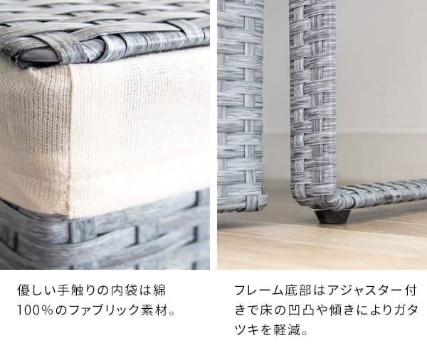 収納家具 ラック ランドリーボックス 収納 上下 2段 洗濯かご カゴ バスケット RB-500 スリム 縦型二段式 ラタン 軽量 キャスター付き フタ付 ふた付き 洗濯物入れ おしゃれ 分別 ランドリーバスケット 大容量 脱衣カゴ ランドリー収納