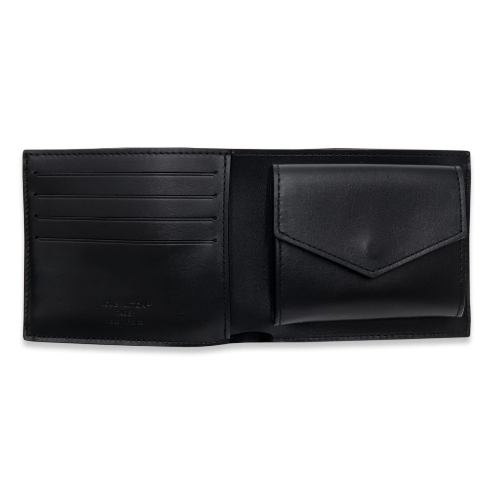 ルイヴィトン 財布 メンズ 二つ折り財布 LOUIS VUITTON ポルトフォイユ マルコ モノグラム ミッドナイト ブラック 黒 小銭入れ付き コンパクトウォレット M2A672 ブランド財布 ギフト プレゼント 新品