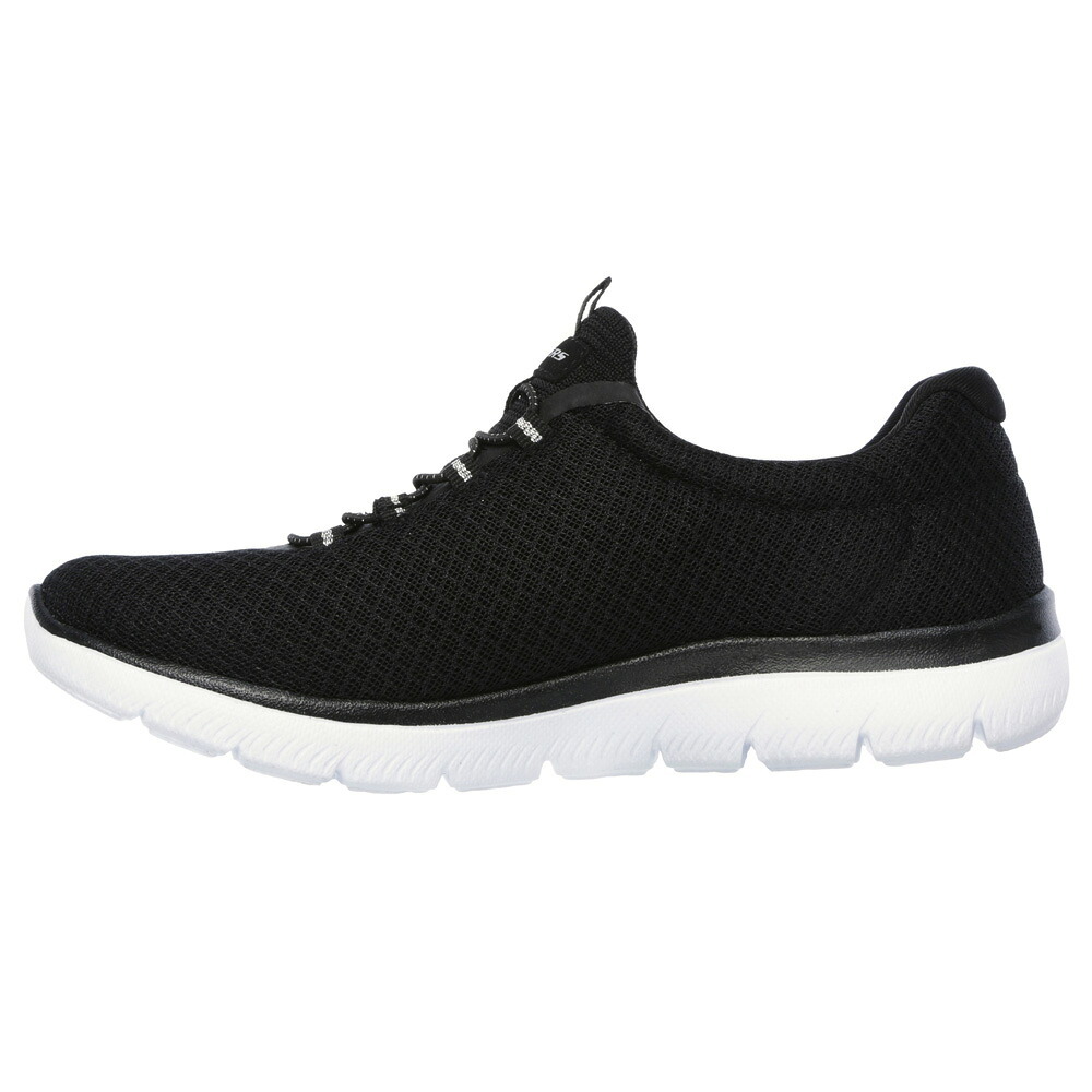 スケッチャーズ レディース スリッポン スニーカー 靴 サミッツ SKECHERS Summits 12980 軽量 ノーマル幅 ひもゴム メモリーフォームインソール