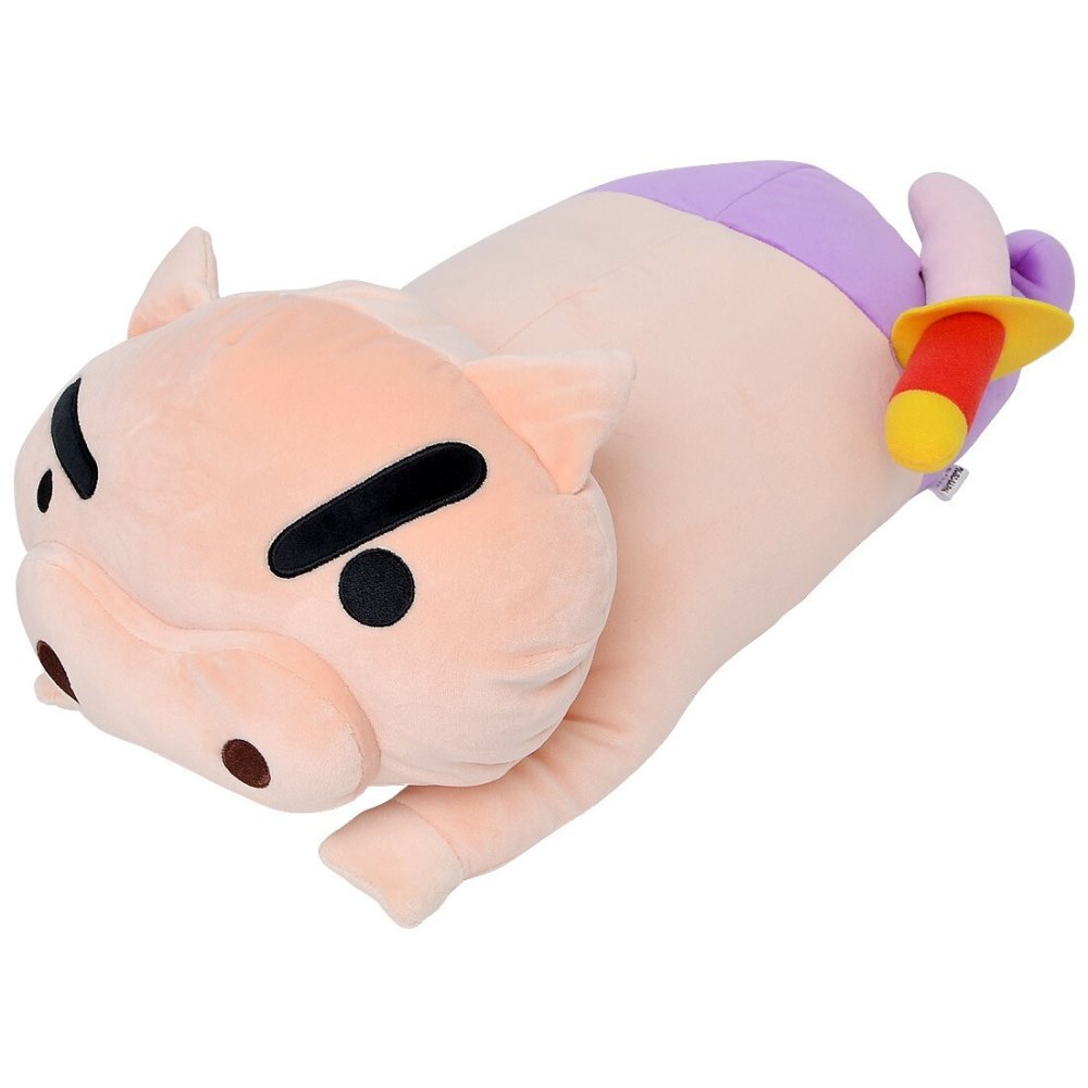 クッション クレヨンしんちゃん ぬいぐるみ クッション クレしん もっちり寝そべりクッション しんちゃん シロ ぶりぶりざえもん パジャマ もちもち もっちり 枕 まくら 大きい キャラクター インテリア グッズ 雑貨 贈り物 子供 キッズ 男の子 女の子 プレゼント ギフト 