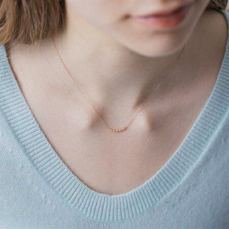 【無料ラッピング】  ヨンドシー 4℃ EAU DOUCE4℃ K10 ピンクゴールド ネックレス ダイヤモンド レディース ブランド 正規品 新品 ギフト プレゼント 人気 おすすめ 誕生日 記念日 クリスマス 送料無料