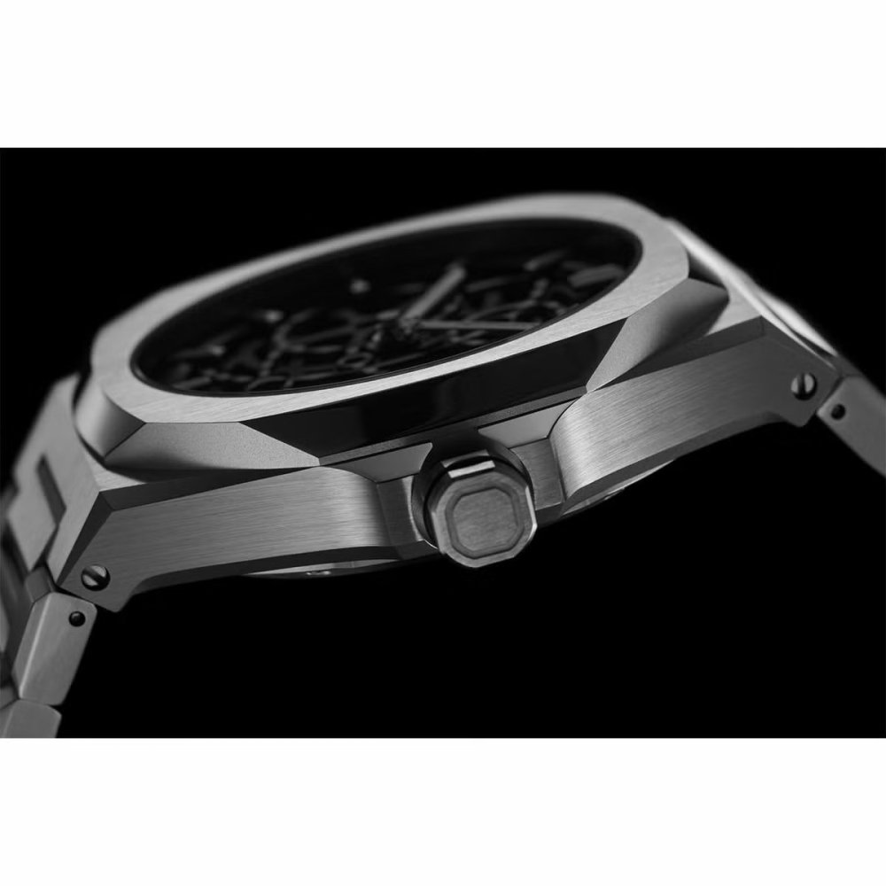 ディーワンミラノ D1 MILANO スケルトン リスタイリング オートマチック シルバー 腕時計 メンズ 自動巻き SKBJ10