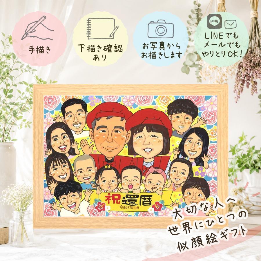 記念日の贈り物に、似顔絵なら思い出が大盛りになります。 贈り物 似顔絵 還暦 手描き プレゼント ギフト 名入れ 記念日 長寿 敬老の日 お祝い 大人数 ご両親 家族 祖父母 修正無料 下書き確認 名入れ 宝物 似てる 一生もの 親孝行 還暦祝い 古希 60歳 宝物 米寿祝い カラフル 披露宴 卒寿祝い 白寿祝い 感謝 お祝い返し 感激 オリジナル ウェディングギフト 大量注文 百寿祝い