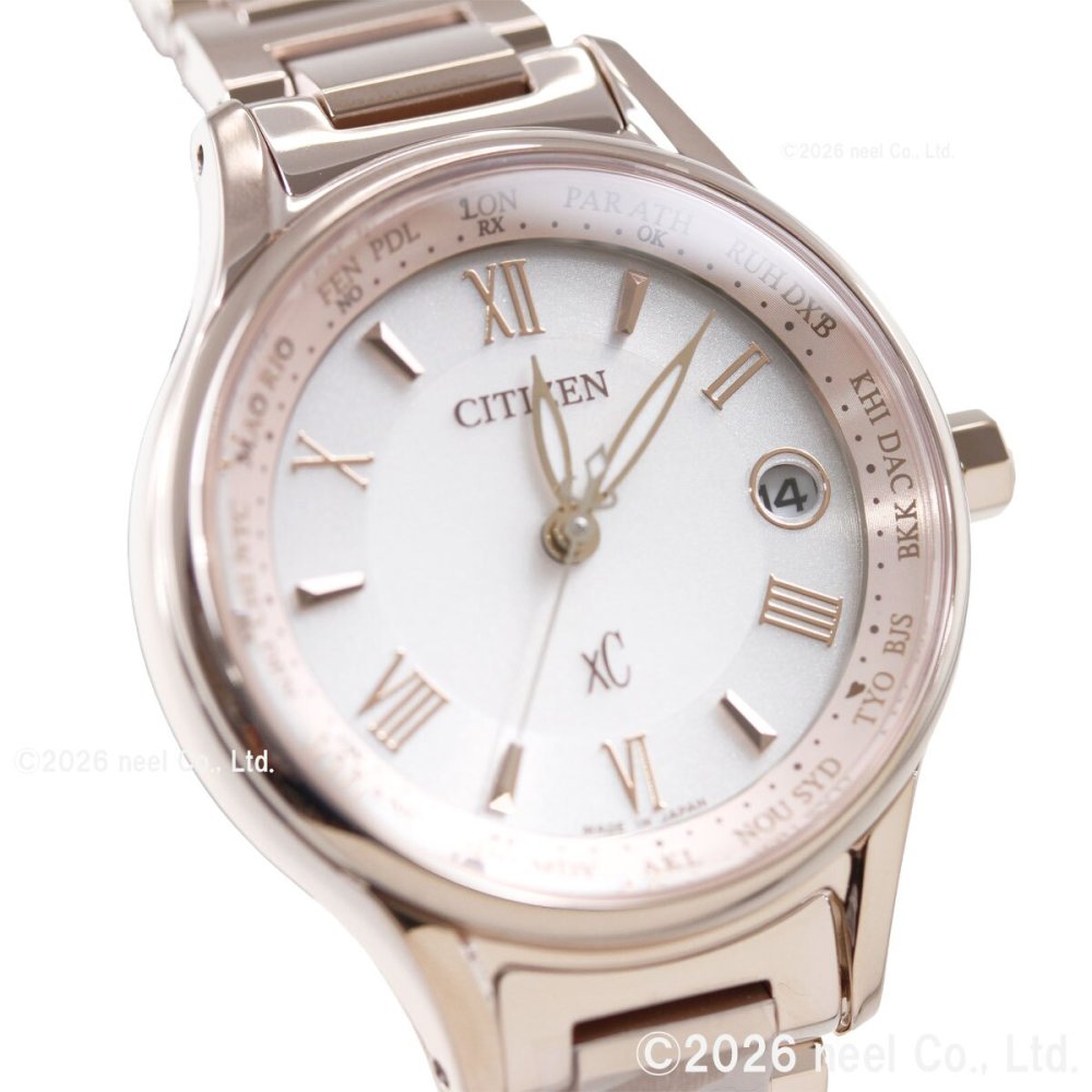 シチズン クロスシー エコドライブ 電波時計 ティタニア ハッピーフライト サクラピンク（R） 腕時計 レディース Bloom CITIZEN xC EC1164-53W