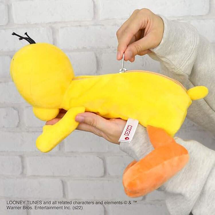 NICI ニキ ルーニー・テューンズ トゥイーティー フィギュアペンポーチ 定形外 送料無料 筆箱 ペンケース キャラクター 鳥 黄色
