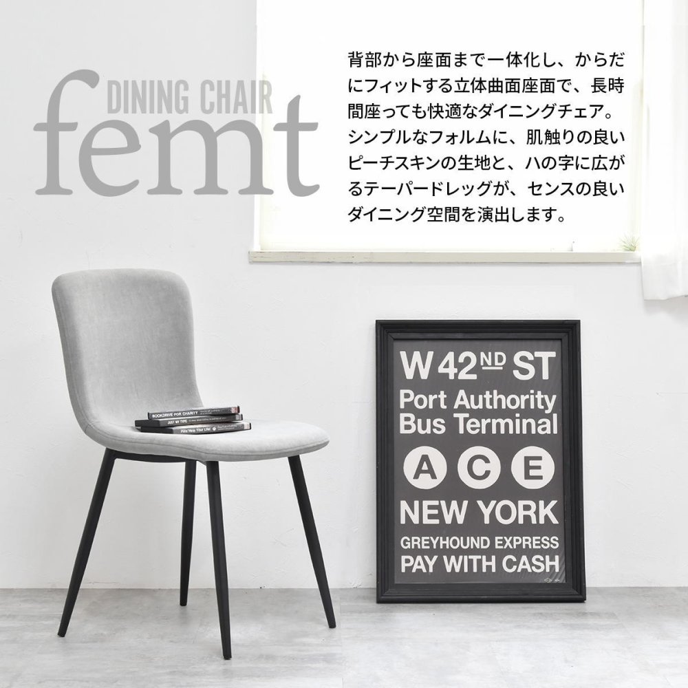 ダイニングチェア 2脚セット 「フェムト」 ONCH0279 2Pセット チェア シンプルスタイル モダン 楕円形 スチール おしゃれ 幅43.5cm 奥行49cm 高さ76.5cm (座高高さ43.5cm) ONCH0279FAWHT ONCH0279FALGY ONCH0279FADGY ONCH02