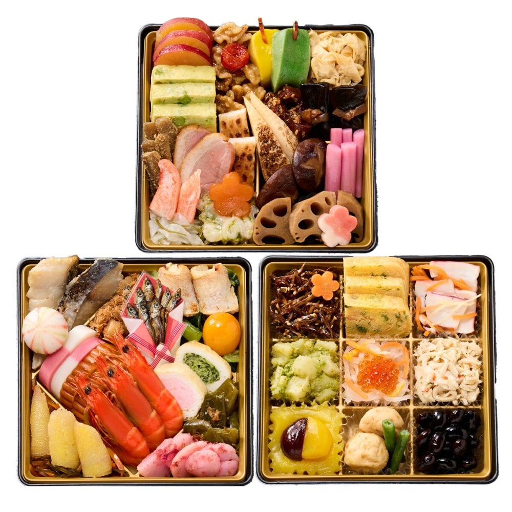 京都 しょうざん 和風おせち 千寿閣衣笠 三段重 2人前 50品目 御節料理 お正月 おせち 和惣菜 冷凍 縁起物 正月料理【沖縄県・離島 配送不可】