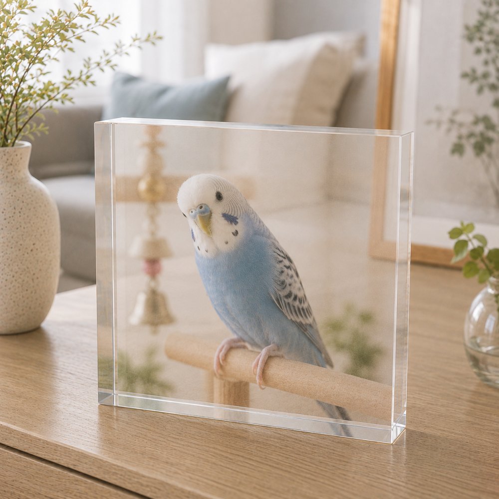 セキセイインコ ガラスブロック 愛鳥 オカメインコ 動物 メモリアルプレート メモリアルグッズ おしゃれ 高級 飼い主 ペットグッズ ペット仏壇 メモリアル フォトキューブ 肉球 うちの子 記念日 写真立て 記念 名入れ 愛猫家 うちの子記念日 ディスプレイ ペット 小鳥 サプライズ 誕生日 オーダーメイド ギフト ペット写真 記念品 メモリアルフォトフレーム 虹の橋 クリスタル 感謝【c01】