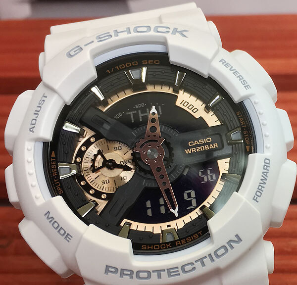 ペアウォッチ gショックG-SHOCK BABY-G  ペア腕時計 カシオ 2本セット  アナデジ GA-110RG-7AJF BA-110XRG-7AJF お揃い     新品　婚約　夫婦 高級　クリスマス プレゼント