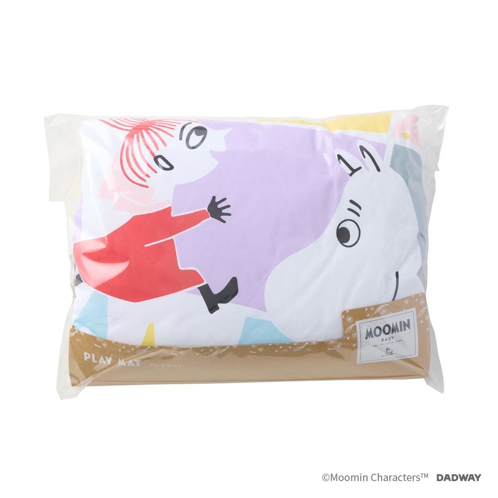 出産祝い MOOMIN BABY ムーミンベビー プレイマット ムーミン スウィートドリーム ニョロニョロ 円形 直径96cm ベビーマット 赤ちゃん カシャカシャ おもちゃループ 中綿 北欧 月齢フォト 寝相アート 0歳 新生児 ハーフバースデー 男の子 女の子 ベビーシャワー 出産内祝い ギフト