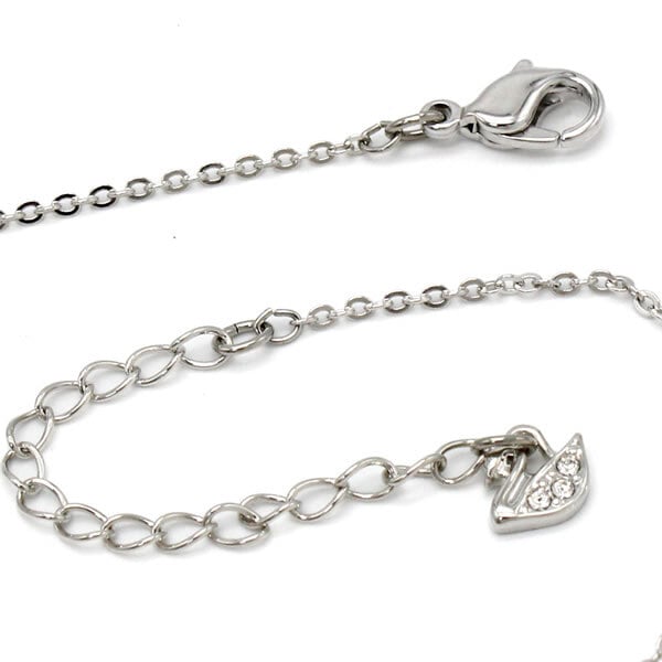 SWAROVSKI スワロフスキー ネックレス 5347329 Swan アクセサリー ブラック シルバー