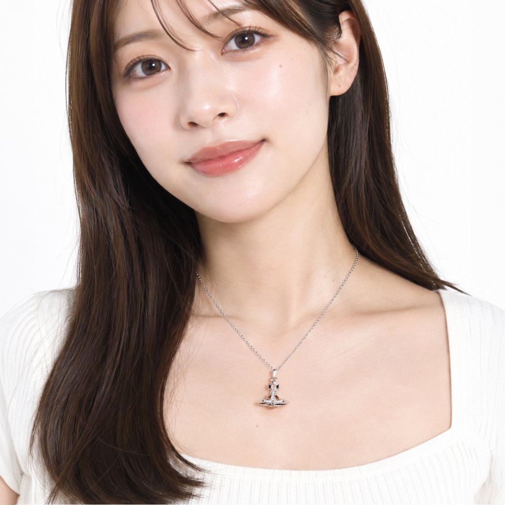ヴィヴィアンウエストウッド Vivienne Westwood ネックレス ペンダント NEW TINY ORB タイニーオーブ レディース シルバー ライトピーチ 6302009702P762 ジュエリー 送別会 誕生日 結婚祝い 結婚式 彼氏 息子 夫 男性 高級 父の日 母の日【スペシャルラッピング660円(別売り)】 即日発送 彼氏 財布 バレンタイン