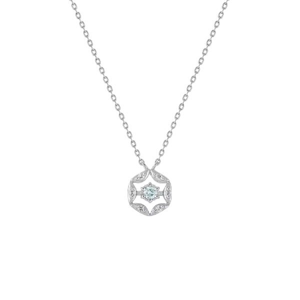 【無料ラッピング】 ヨンドシー 4℃ ネックレス K10ホワイトゴールド 2025 Holiday Collection アイスブルーダイヤモンド レディースブランド 正規品 新品 ギフト プレゼント 人気 おすすめ 誕生日 記念日 クリスマス 送料無料