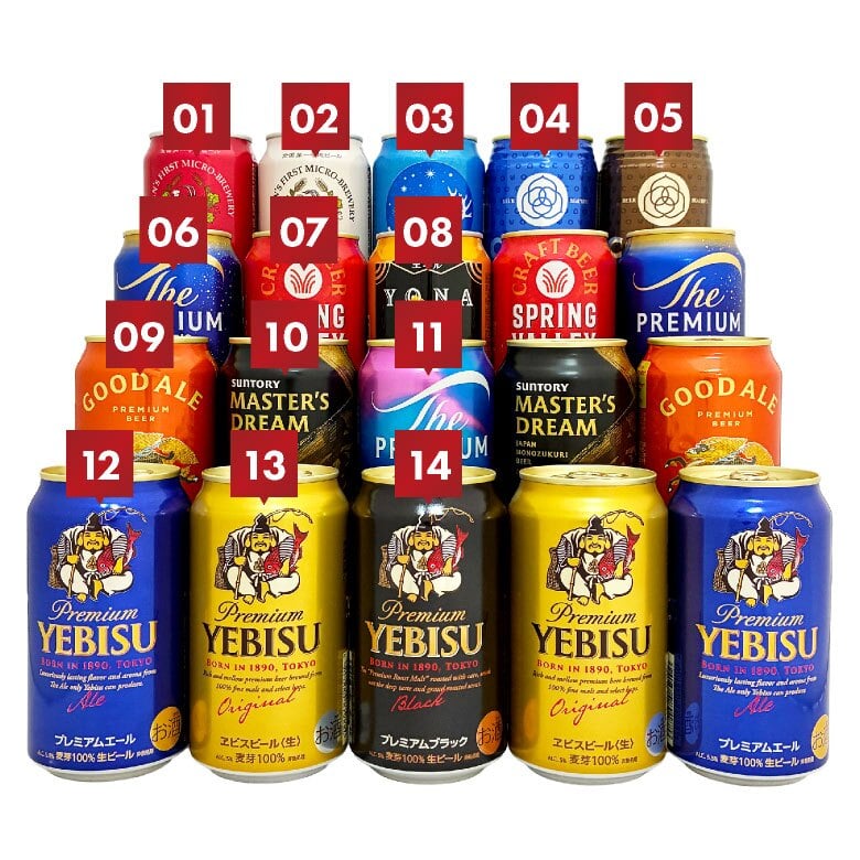  国産 プレミアム ＆ クラフトビールセット ビール ギフト 14種 20本 飲み比べ 高級 詰め合わせ  誕生日プレゼント 奉献 お供え 出産 お祝い 内祝い お返し 送料無料【包装済】