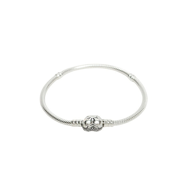 パンドラ PANDORA Moments Sparkling Heart & Snake Chain Bracelet アクセサリーブレスレット 590727cz-17 レディースシルバー