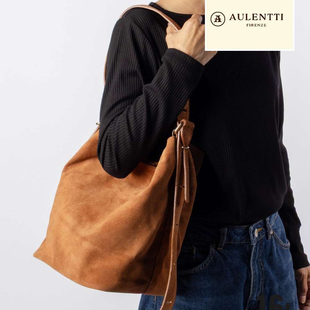 【正規品】 オウレンティ AULENTTI SHOULDER BAG ショルダーバッグ EL-L823-SCDO スエード レディース バッグ