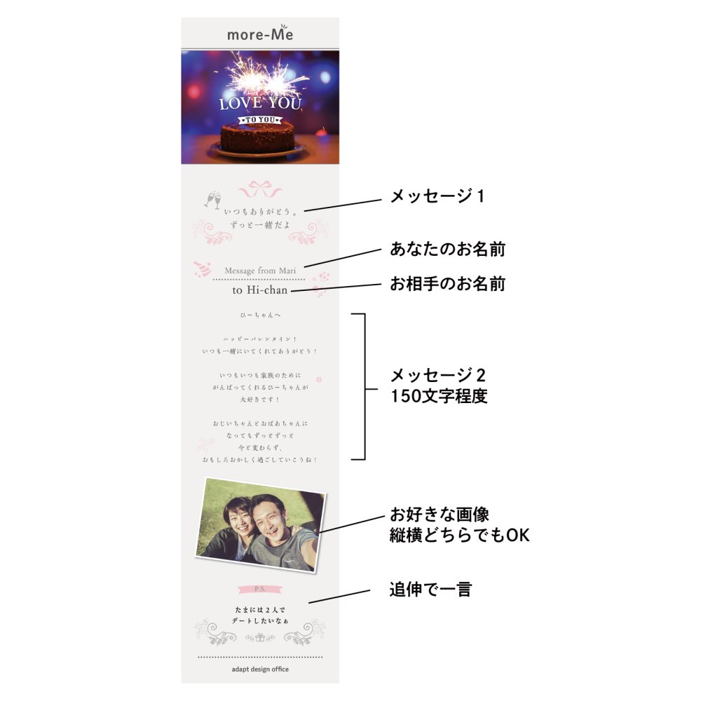 more me for message スマホをかざすと想いが溢れるデジタルメッセージ【ラグジュアリー】メッセージギフト  誕生日 記念日 プレゼント【送料無料】