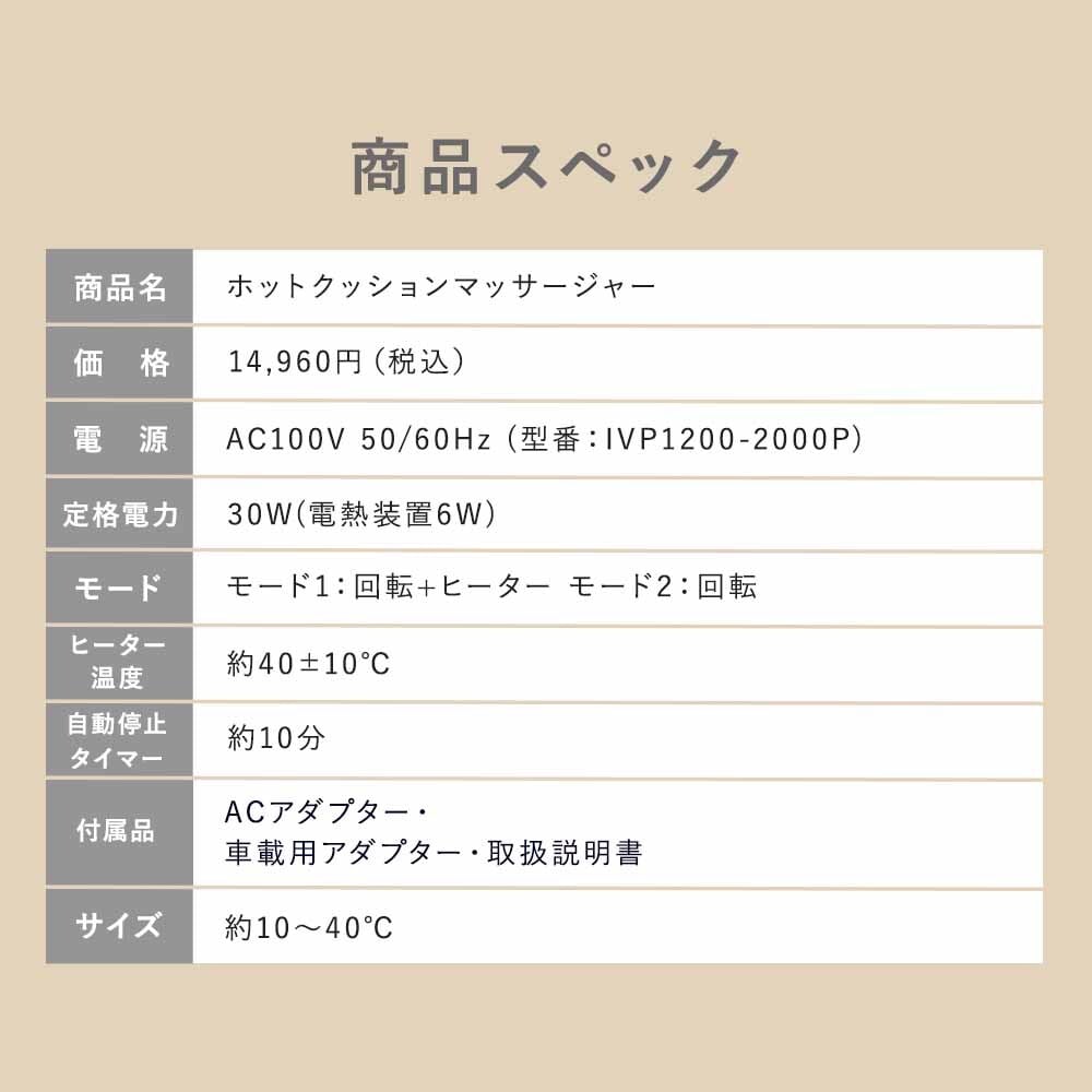 【公式】 HATACHI ホット マッサージクッション【医療機器認証取得】 RelaxingWork リラクシングワーク | ハタチ マッサージクッション マッサージ 首 肩こり 解消グッズ 腰痛 首コリ 温熱ヒーター ギフト プレゼント 母の日 マッサージクッション【送料無料】