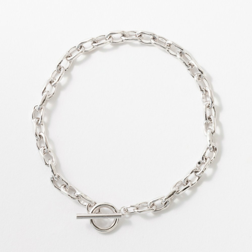 リンク チェーン ブレスレット シンプル お揃い ペアアクセ シルバー ゴールド ユニセックス Brass