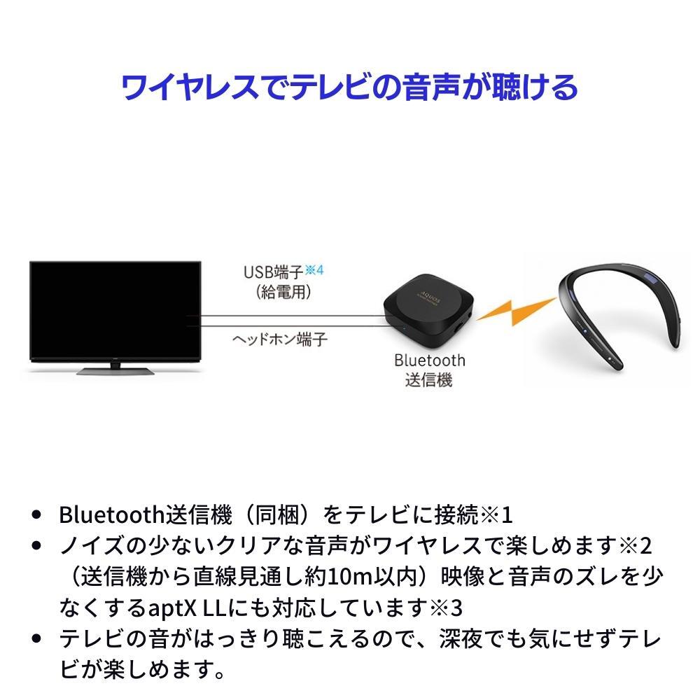 SHARP サウンドパートナー ネックスピーカー AN-SS2-B　ブラック　ネックスピーカー　テレビ用ワイヤレススピーカー　スマホ通話・音楽再生対応・防水IPX4　軽量88g　連続16時間　Bluetooth5.0　送信機同梱　外出先でも使える　快適に聞こえるワイヤレス設計