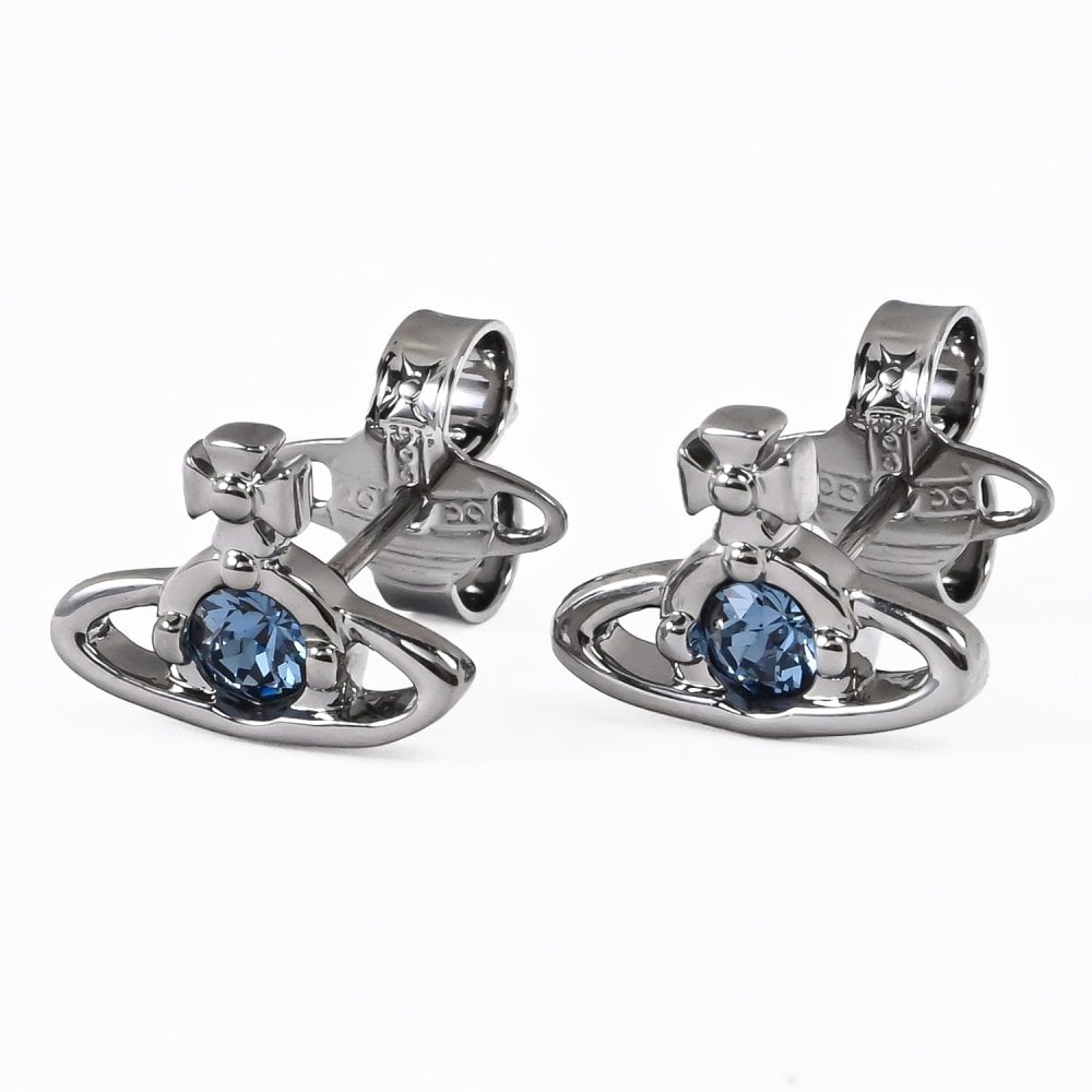 ヴィヴィアンウエストウッド Vivienne Westwood ピアス イヤリング ナノ ソリティア レディース シルバー ブルー 6201003702S421 ジュエリー 送別会 誕生日 結婚祝い 結婚式 彼氏 息子 夫 男性 高級 父の日 母の日【スペシャルラッピング660円(別売り)】 即日発送 彼氏 財布 バレンタイン