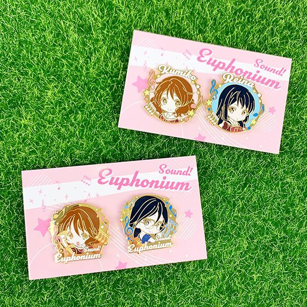 響けユーフォニアム 久美子 あすか ピンバッジセット 久美子＆麗奈 響け！ユーフォニアム アニメ  (MCOR)