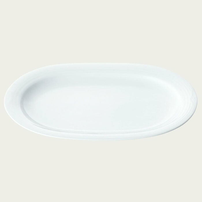 アークティック ホワイト 35.5cmオーバルプラター 〈4000L/91544〉 ノリタケ 正規品 化粧箱なし 業務用 自宅用 オープンストック 電子レンジ対応 食洗機対応 食器