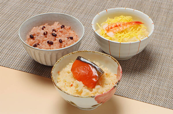敬老の日 ギフト　 京・料亭 わらびの里  料亭一膳 炊き込み ご飯｜赤飯90g×3、 鮭ごはん・ちりめんごはん・ちらし寿司 各90g×2 ｜敬老の日メッセージ付【お届け期間：9月19日～9月21日】 遅めの お中元 ※沖縄・北海道は配送不可　送料無料