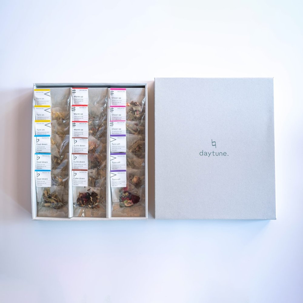 【のし対応】【BOX】お花のように美しいクラフトハーブティー ギフトボックス・L daytune.（デイチューン） 18個セット（6種類×3個）ノンカフェイン ティーバッグ・個包装 詰め合わせ ギフト ご挨拶 お返し
