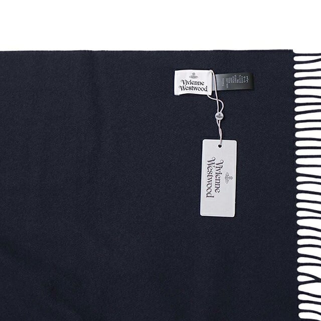 ヴィヴィアンウエストウッド VIVIENNE WESTWOOD NURIA STOLE マフラー 8103013J-W010X-K410-NAVYBLUE ユニセックスネイビーブルー マフラー