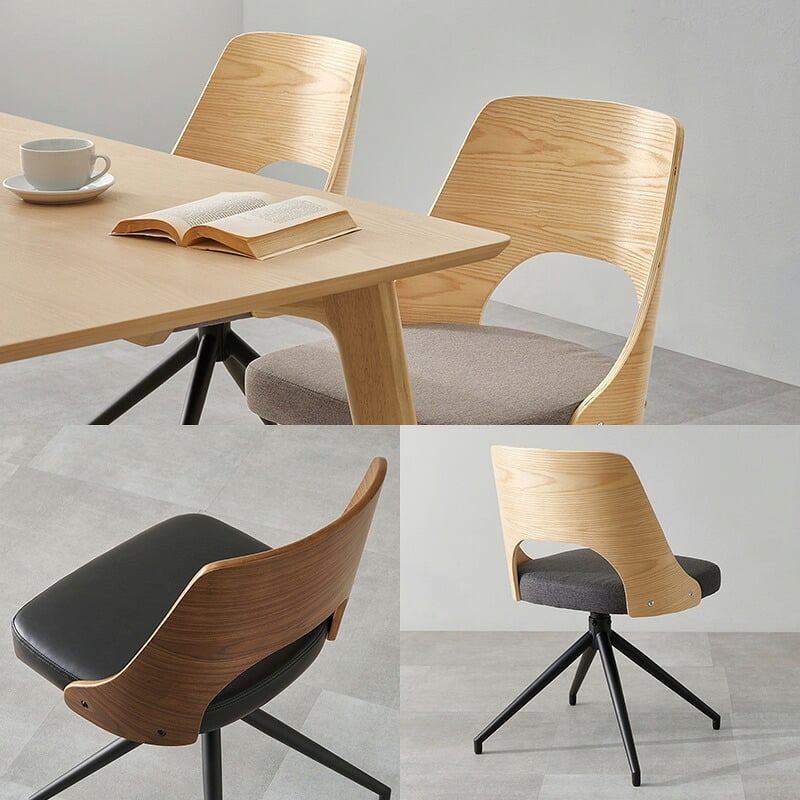 ダイニングチェア (約)幅64×奥行64×高さ75.5×座面高43cm 椅子 机 オフィス家具 おしゃれ家具 コンパクト かわいい インテリア ダイニング いす イス新生活 オシャレ 塩系 男前 新生活 回転