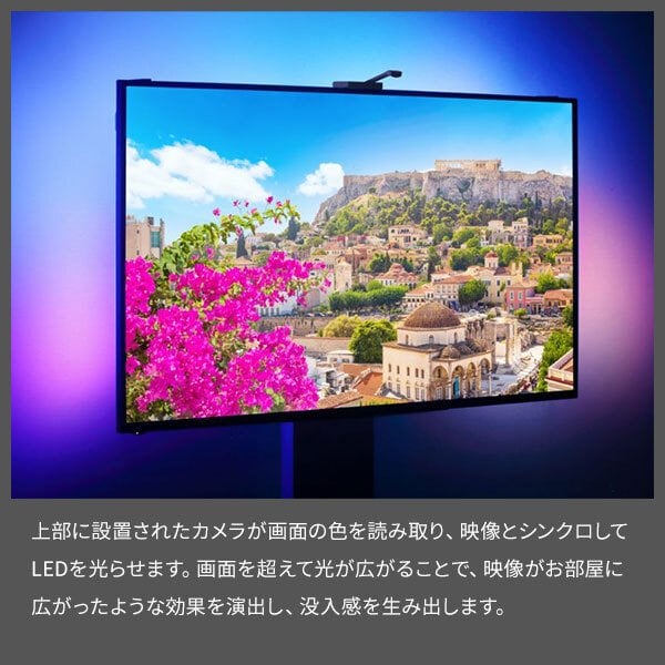 テレビ台 テレビボード シンクロビジュアルライト Sサイズ LED間接照明 シアターライト ホームシアター DVD鑑賞 調光 調色 部品 パーツ おしゃれ インテリアテレビスタンド 壁寄せ