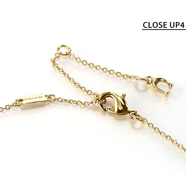 コーチ ネックレス レディース ブランド COACH シグネチャー C テクスチャード コイン 581274GLD710 ゴールド アクセサリー