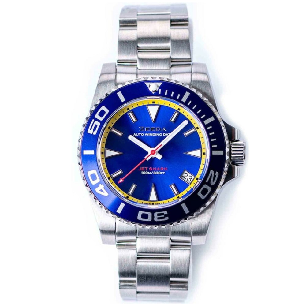 ジーダ ZEEDA ジェットシャーク JET SHARK SUPER MARINE BLUE 腕時計 メンズ 自動巻き JET-BL