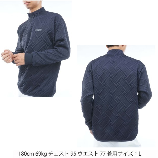 トミーヒルフィガー ゴルフ メンズ キルトジャガード モックスウェット TOMMY HILFIGER THMA667 2026年秋冬モデル お誕生日祝い お祝い 記念品 お父さん 父の日 彼氏 男性 30代 40代 50代 60代  還暦祝い 敬老の日 人気プレゼント プレゼント