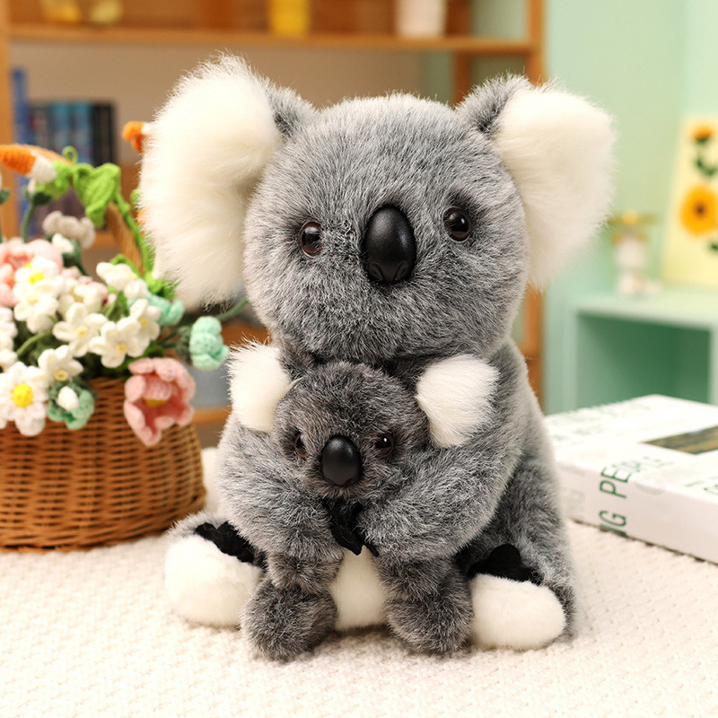 コアラ ぬいぐるみ リアル 動物 アニマル ふわふわ かわいい 置物 インテリア 子供 おもちゃ ごっこ遊び 誕生日 プレゼント ギフト 癒し