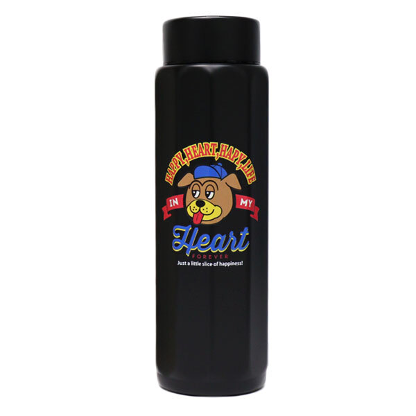 ウェストブルーム ステンレスボトル 480ml 10角 水筒 ボトル 保温保冷 直飲み アメカジ  カジュアル アメリカン 犬 ステッカー風 学校 仕事 アウトドア