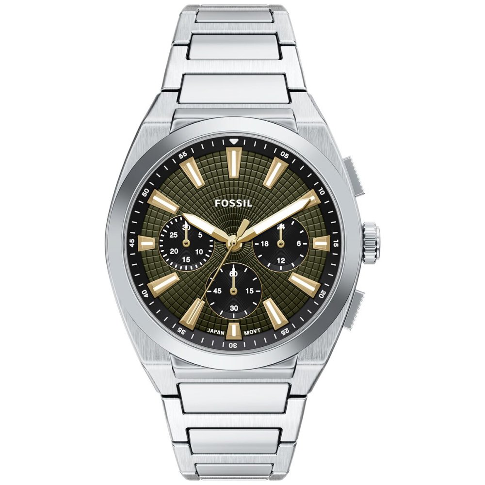 フォッシル FOSSIL 腕時計 メンズ EVERETT クロノグラフ アナログ ステンレススチールウォッチ FS6183【2026 新作】