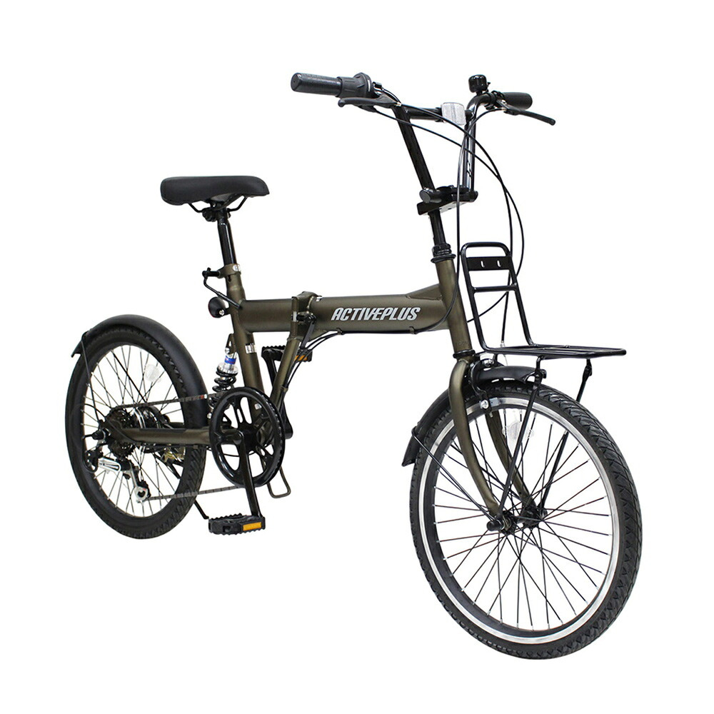 自転車 折り畳み MIMUGO ミムゴ ACTIVEPLUS ノーパンク20インチ折畳み自転車 6段変速機搭載 MG-AP206NBZ【代引不可】【メーカー直送】