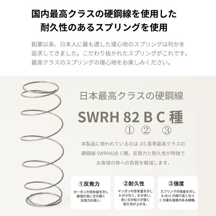 ポケットコイルマットレス 日本製 抗菌 衛生 プレミアム サイズ (S)SS ショート・セミシングル レポケットコイルマットレス 夜香ハイグレード 国産 防ダニ ポケットコイル マットレス スプリングマットレス ポケットマットレス 新生活