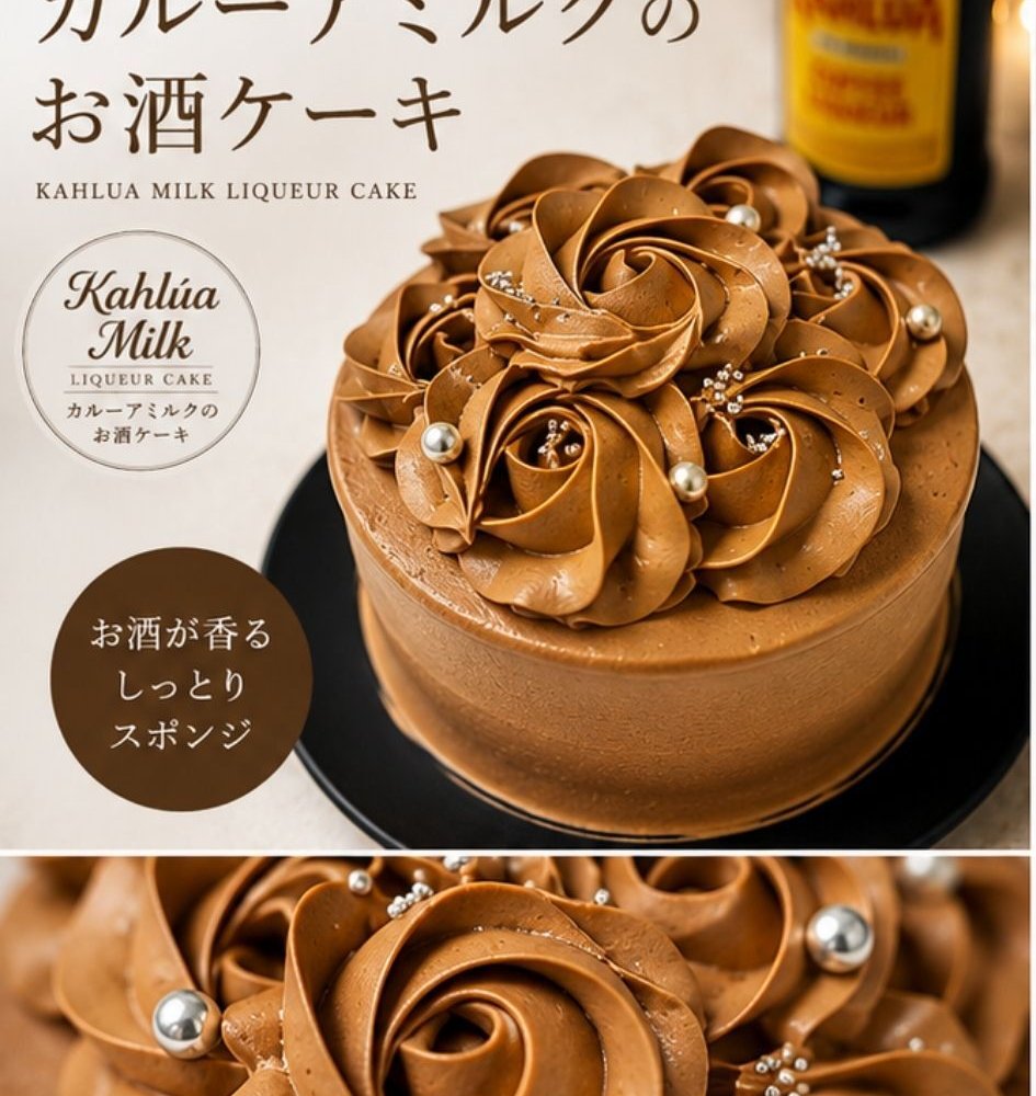 【新商品】松本監修 お酒ケーキ カルーアミルク 4号 5号 誕生日ケーキ 子供 冷凍ケーキ 冷凍配送 バースデー 誕生日 スイーツ ギフト 大人 白い デコレーションケーキ 人気 可愛い お返し フルーツ ホールケーキ 夏ギフト パーティー バーベキュー アイスケーキ