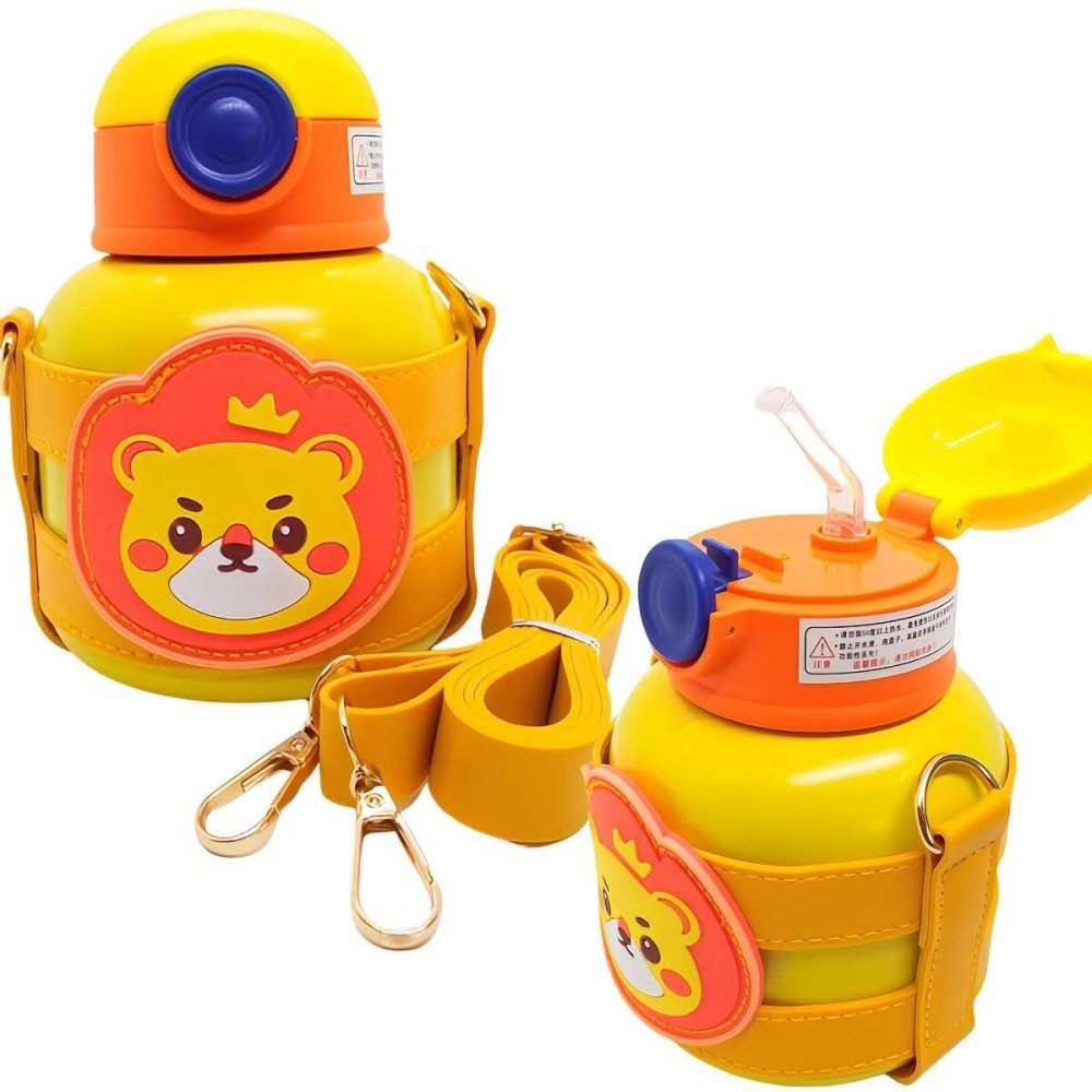 【3点セット】ボボベア 波波熊 クマのリュック かわいいキッズ水筒 500ML (カエル・ウサギ・ユニコーン・ライオン) 腐食に強い316ステンレス  折り紙1200枚 　プレゼント ※商品詳細を選択してください。