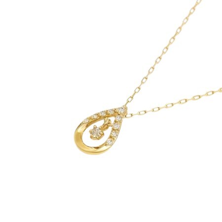 【無料ラッピング】  ヨンドシー 4℃ EAU DOUCE４℃ K18イエローゴールド ネックレス ダイヤモンド ブランド 正規品 新品 ギフト プレゼント 人気 おすすめ 誕生日 記念日 クリスマス 送料無料