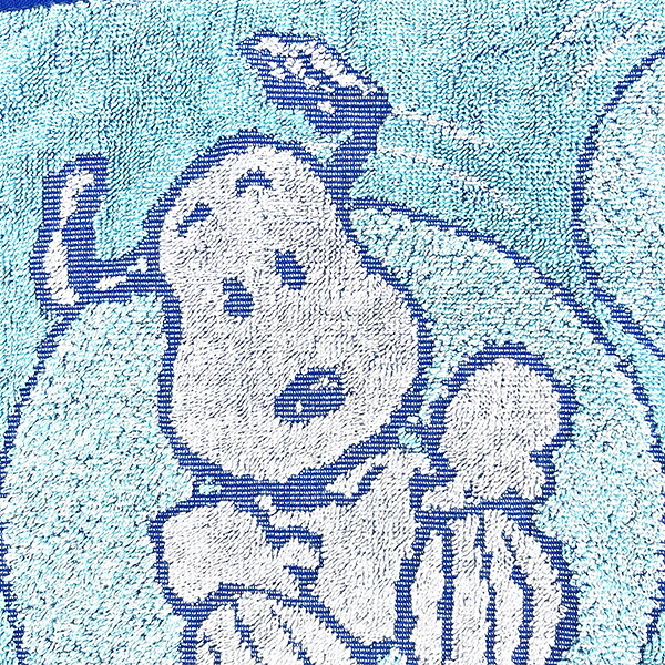 スヌーピー ミニタオル 浮き輪 チルライフ ブルー ハンカチ SNOOPY