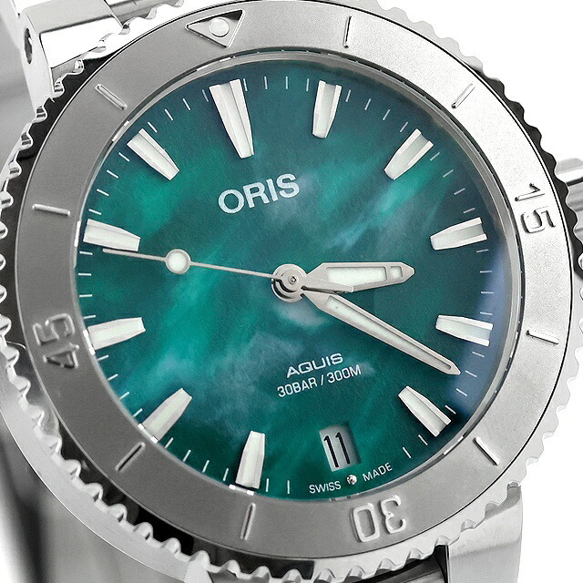 アウトレット オリス 腕時計 アクイス デイト ブレスネット 36.5mm 01 733 7770 4137-07 8 18 05P ORIS 時計 自動巻き  新品