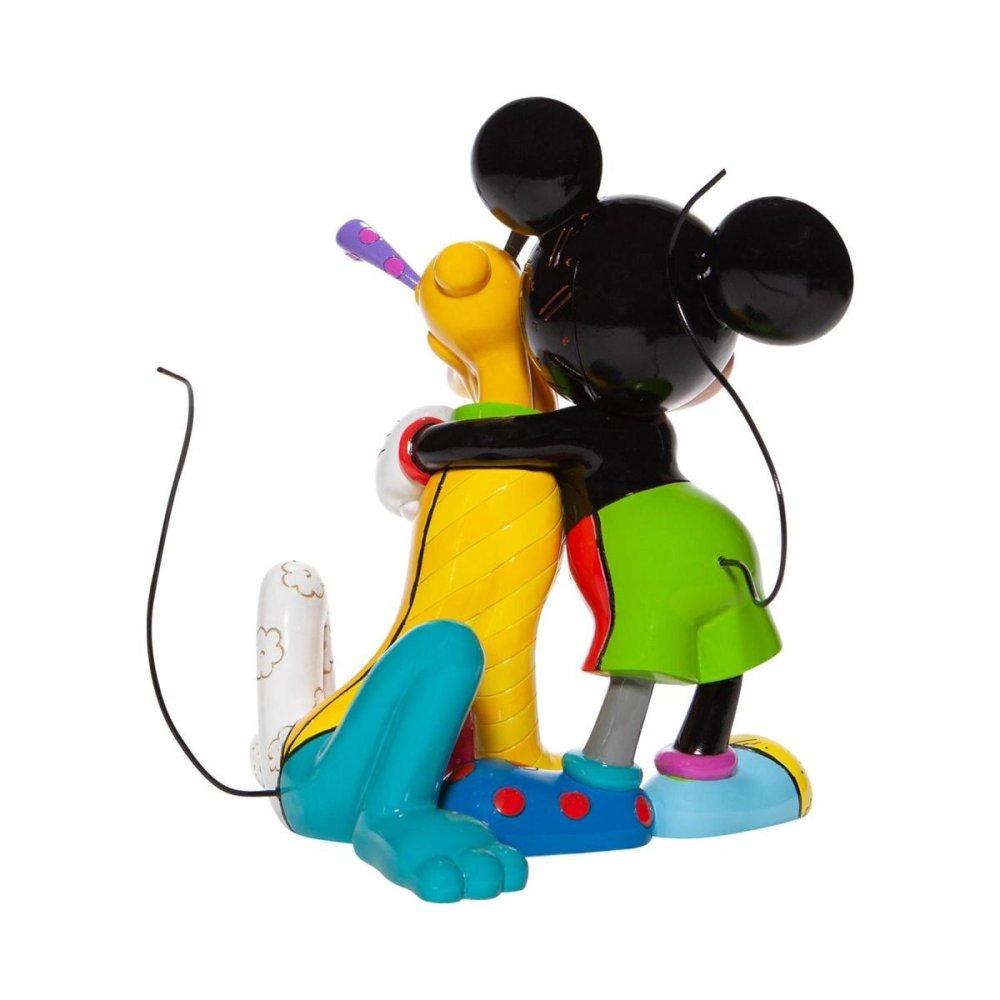 ミッキー&プルート ハグ Romero Britto 21cm | ロメロ・ブリット デザイン アート 正規輸入品