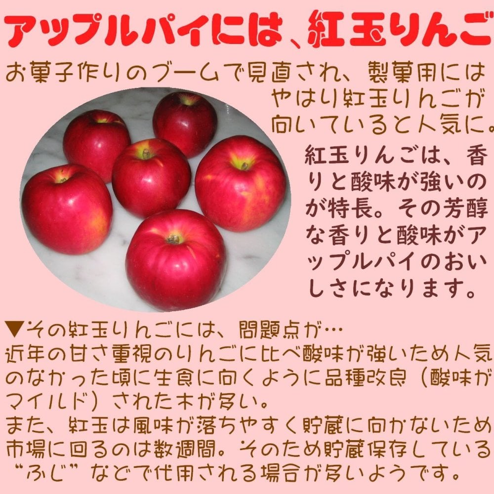紅玉りんごのアップルパイ 【誕生日 バースデー 人気アップルパイ バースデーケーキ 誕生日ギフト 昔ながらの甘酸っぱ〜いアップルパイ バレンタインデー ホワイトデー 母の日 父の日 クリスマス クリスマスケーキ】