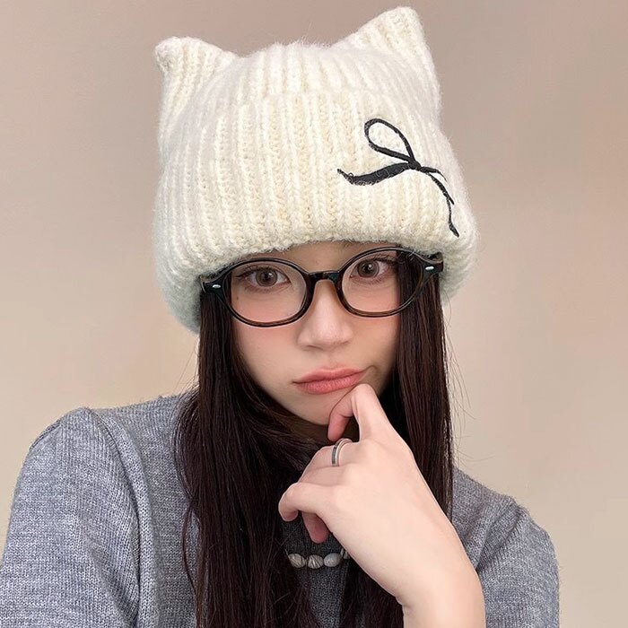 猫耳ニット帽 レディース 通販 ニット帽子 ねこみみ帽子 ネコ耳ハット 防寒 秋冬 あったか ニットキャップ リブ編み ビーニー かわいい おしゃれ 耳まで暖かい 伸縮性 ストレッチ 通気性蒸れにくい スキー スノボ 可愛い 大人 女の子 レディース帽子